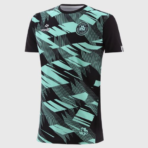 Black & Mint Lincoln T Shirt (small)